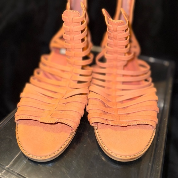 Vince Camuto Orange Strappy Sandals - Picture 3 of 14